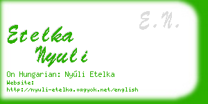 etelka nyuli business card