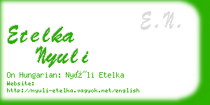 etelka nyuli business card